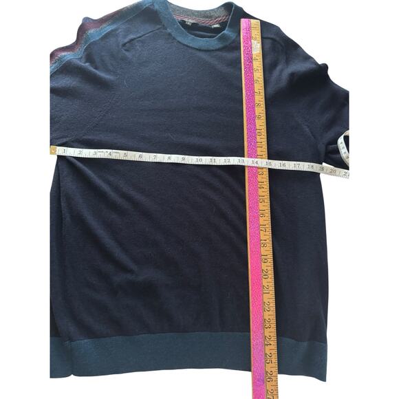 Ted Baker London Wool Blend Crewneck Sweater Navy Blue Size 4 (L) - Picture 8 of 8